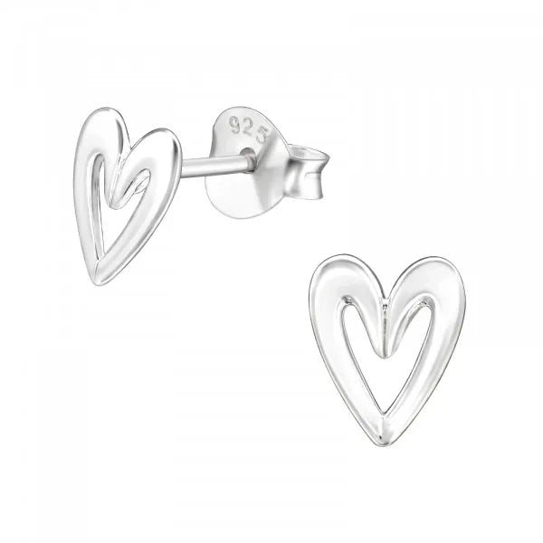 Goia AROS Aros Corazón Dibujado Plata