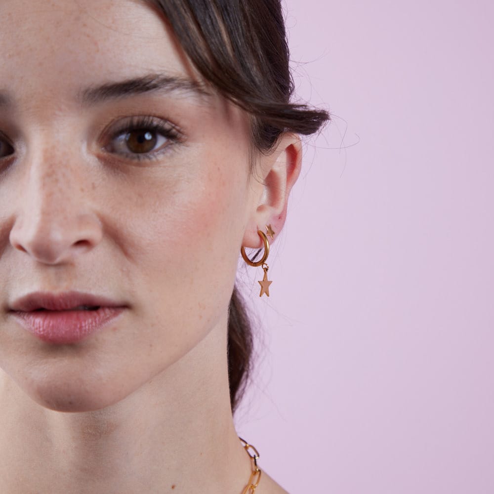 Goia AROS Aros estrella liso gold