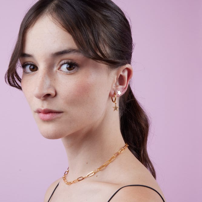 Goia AROS Aros estrella liso gold