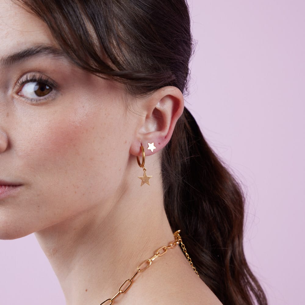 Goia AROS Aros estrella liso gold