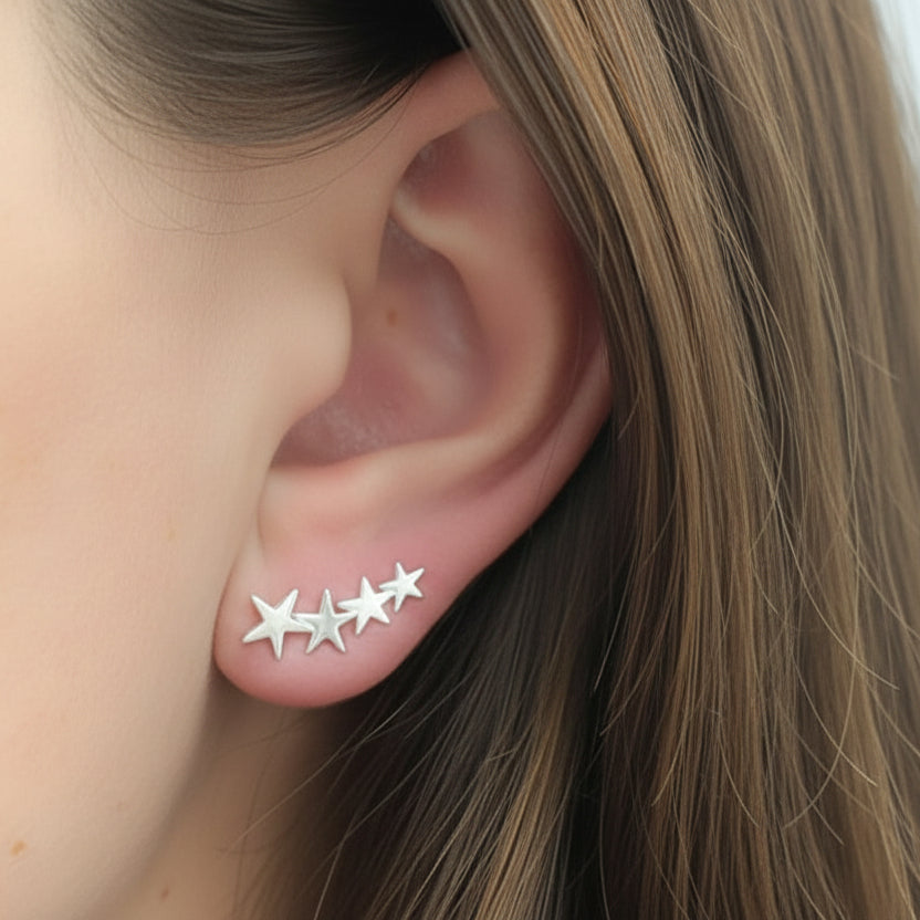 GOIA Aros Aros Estrella Símil Trepador Silver
