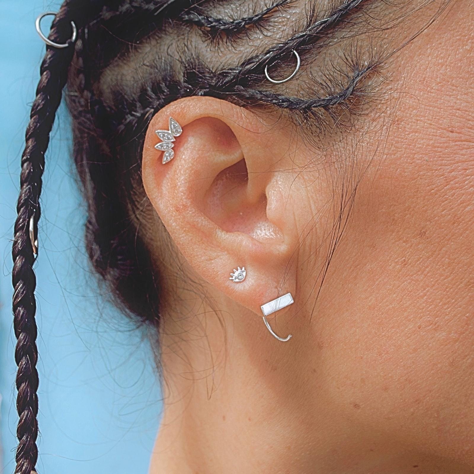 GOIA Aros Aros Ojos Silver