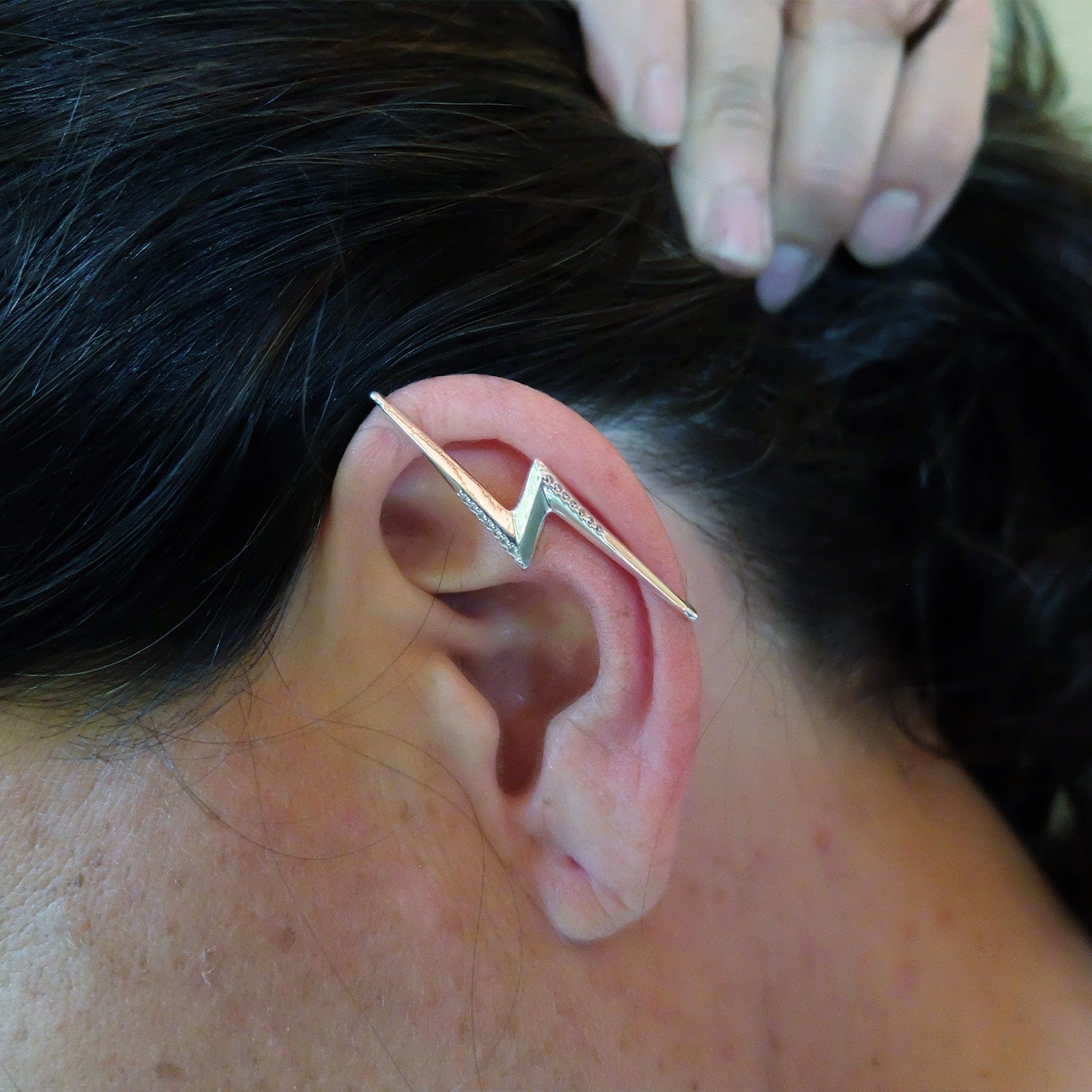 Goia AROS Cuff BIG RAYO con circones