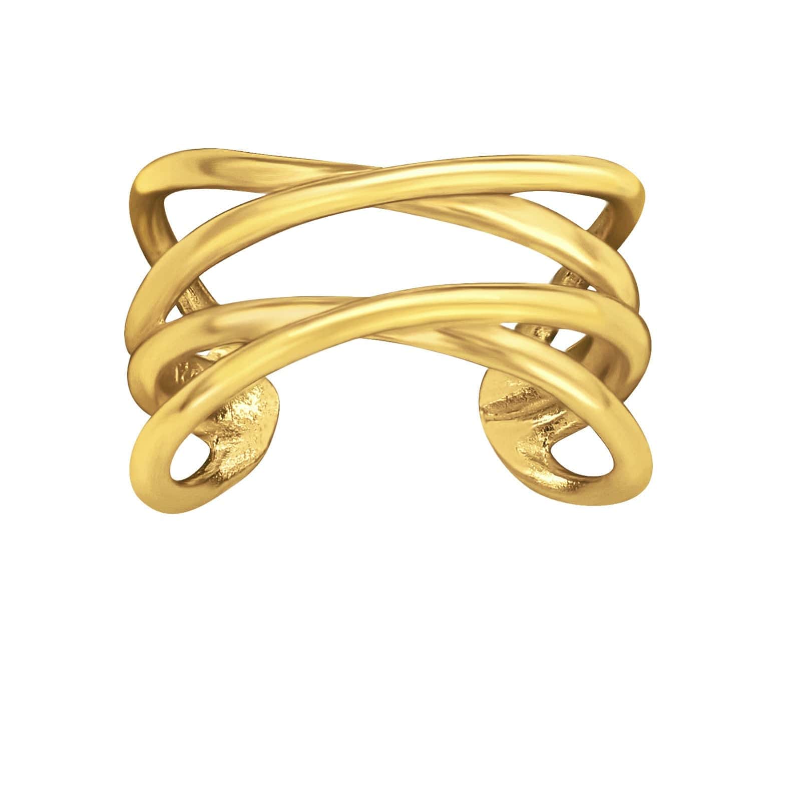 Goia AROS Cuff Doble Cruzado Gold