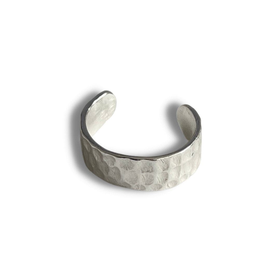 Cuff Machacado 10 mm plata