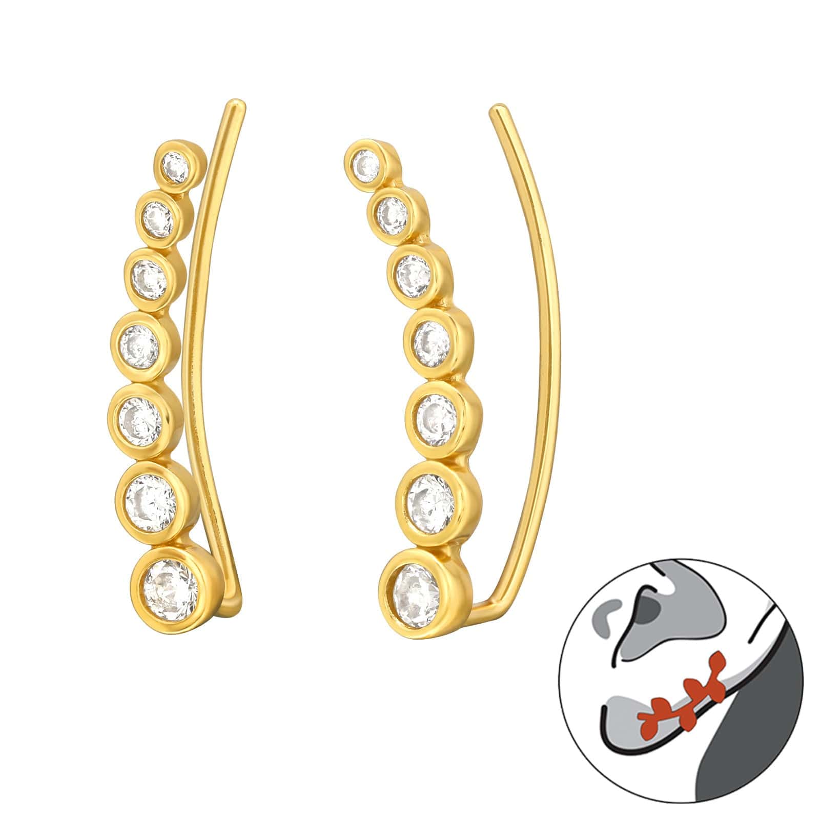 Goia AROS Trepadores Circones Redondos Gold