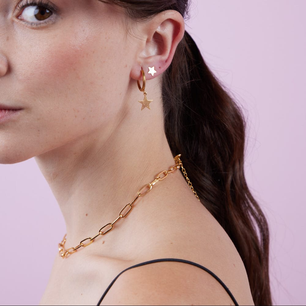 Goia Cadena Choker Cadena Gruesa Gold