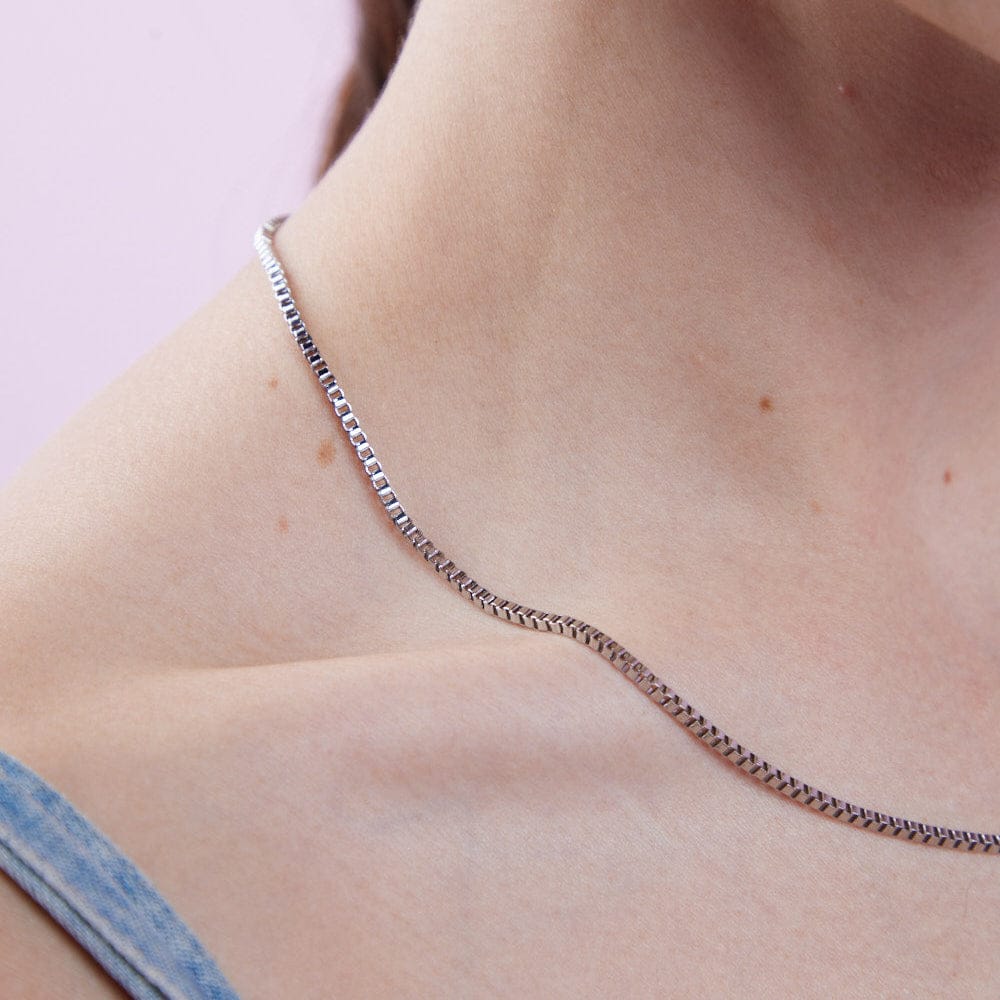 Goia Collar Cadena Caja 49,5 cm Acero