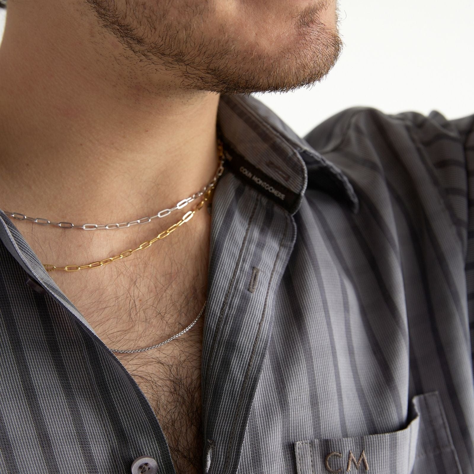 Goia COLLAR Cadena Unisex Gruesa 50 cm Gold