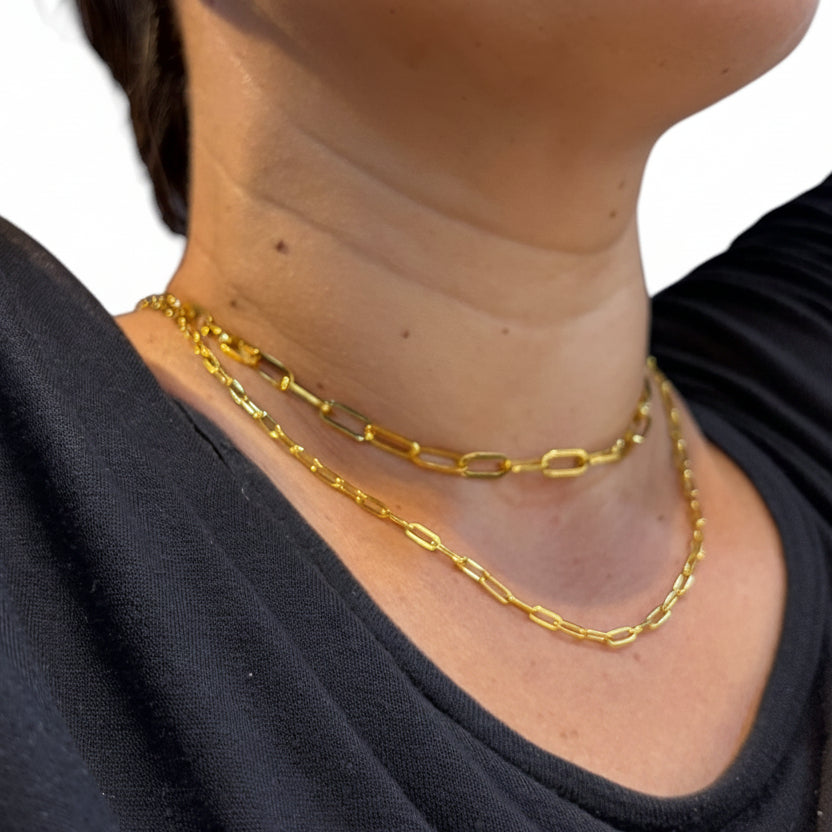 Goia COLLAR Cadena Unisex Gruesa 50 cm Gold