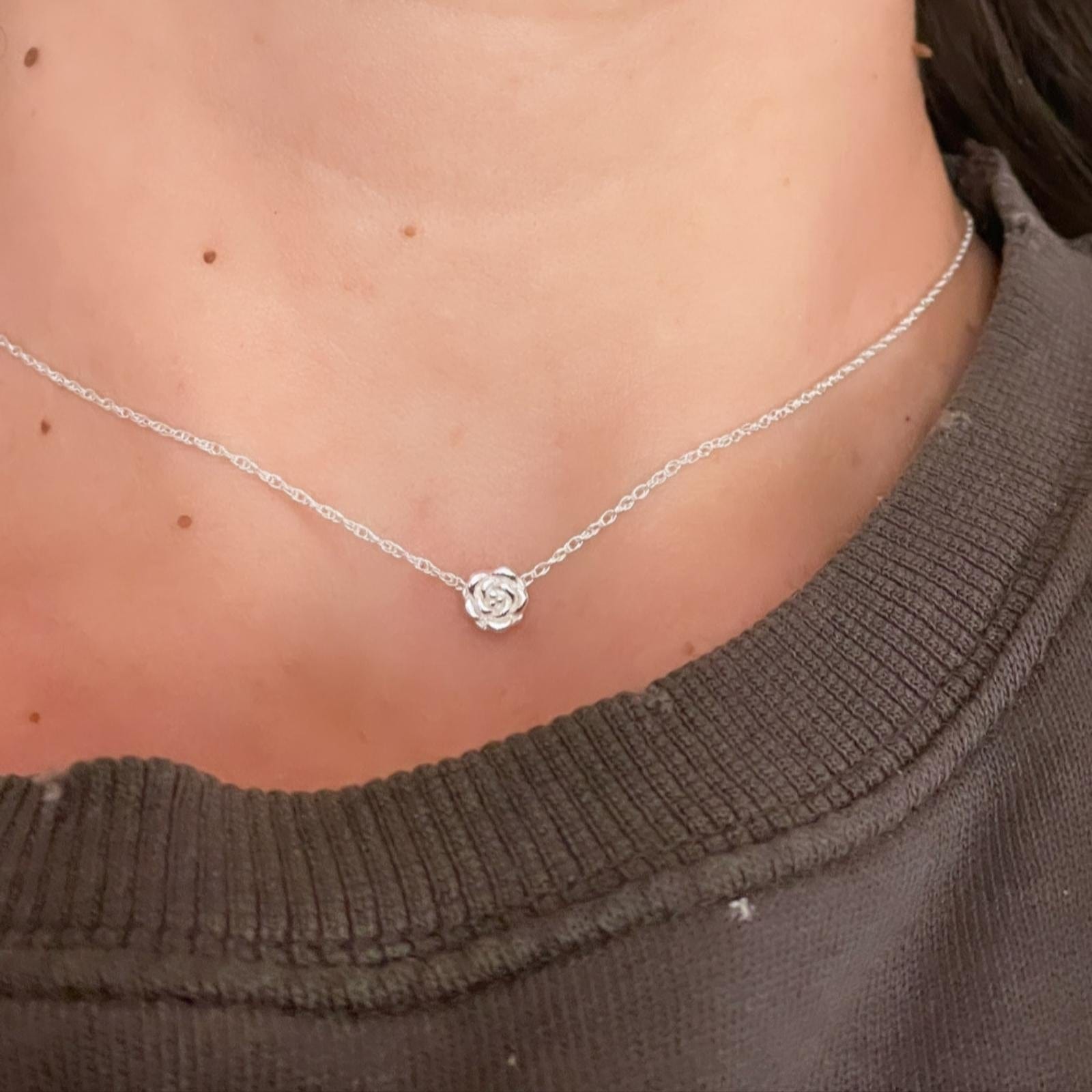 Choker Rosa Plata