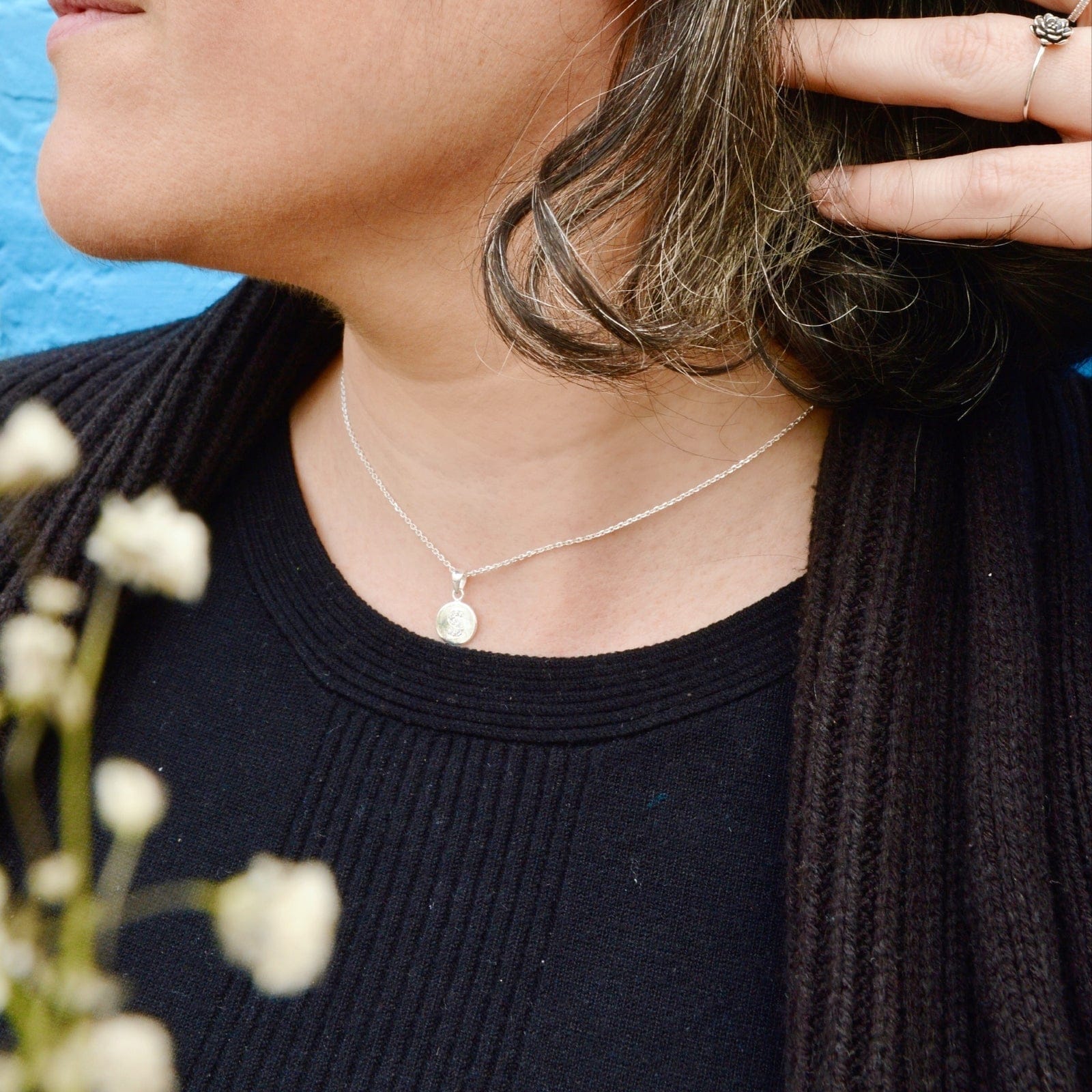 Goia Collar Collar Letras Silver