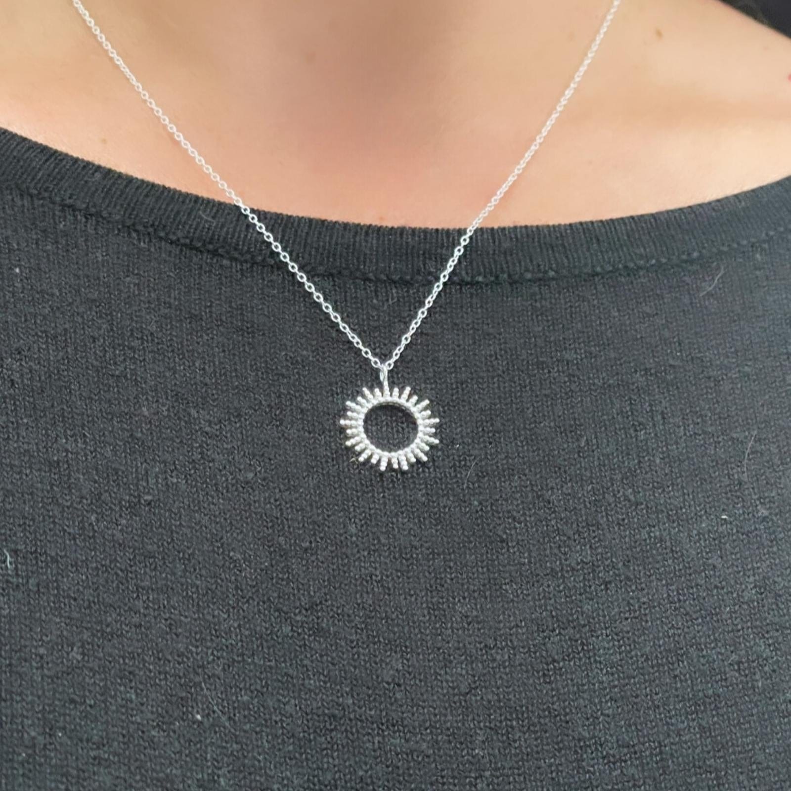 GOIA Collar Collar Rayos de Sol Silver