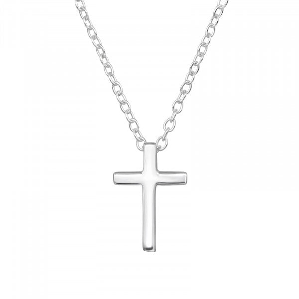 Collar Cruz Colgante plata