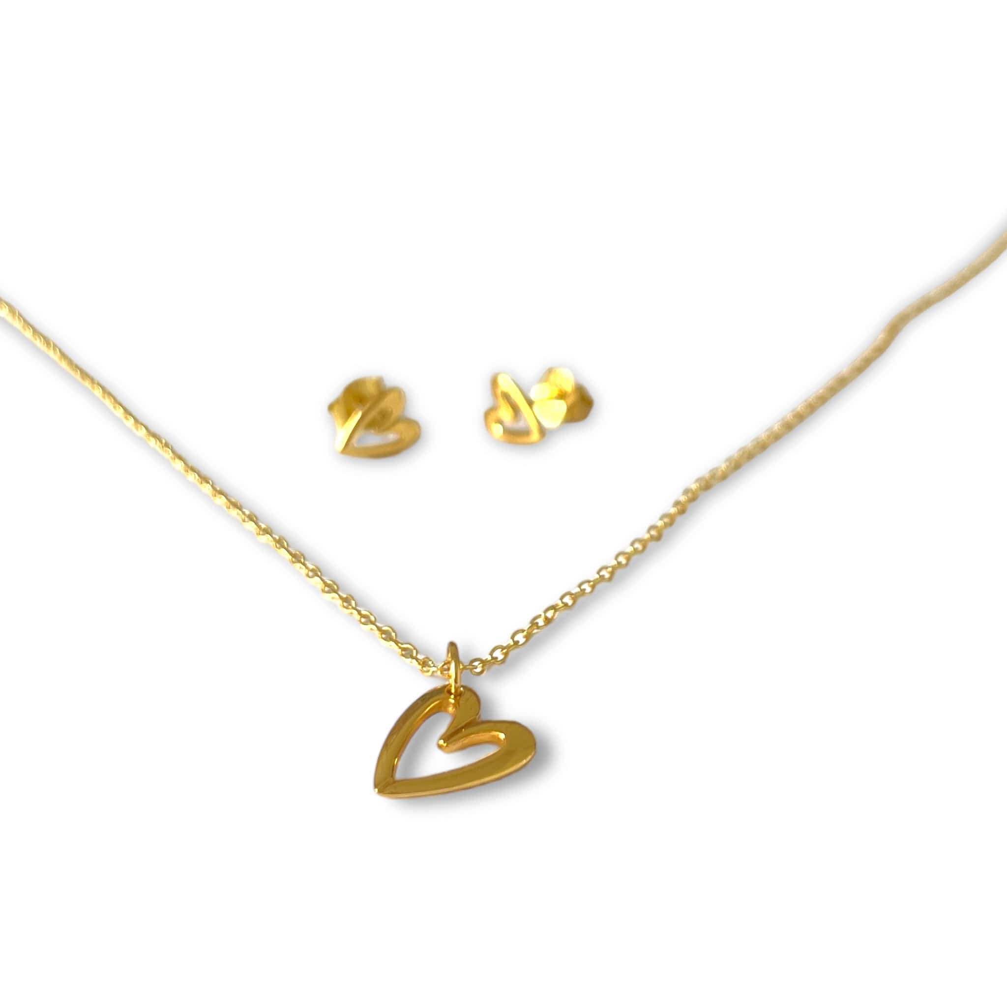 Goia pack de joyas Pack Corazón Dibujado Gold