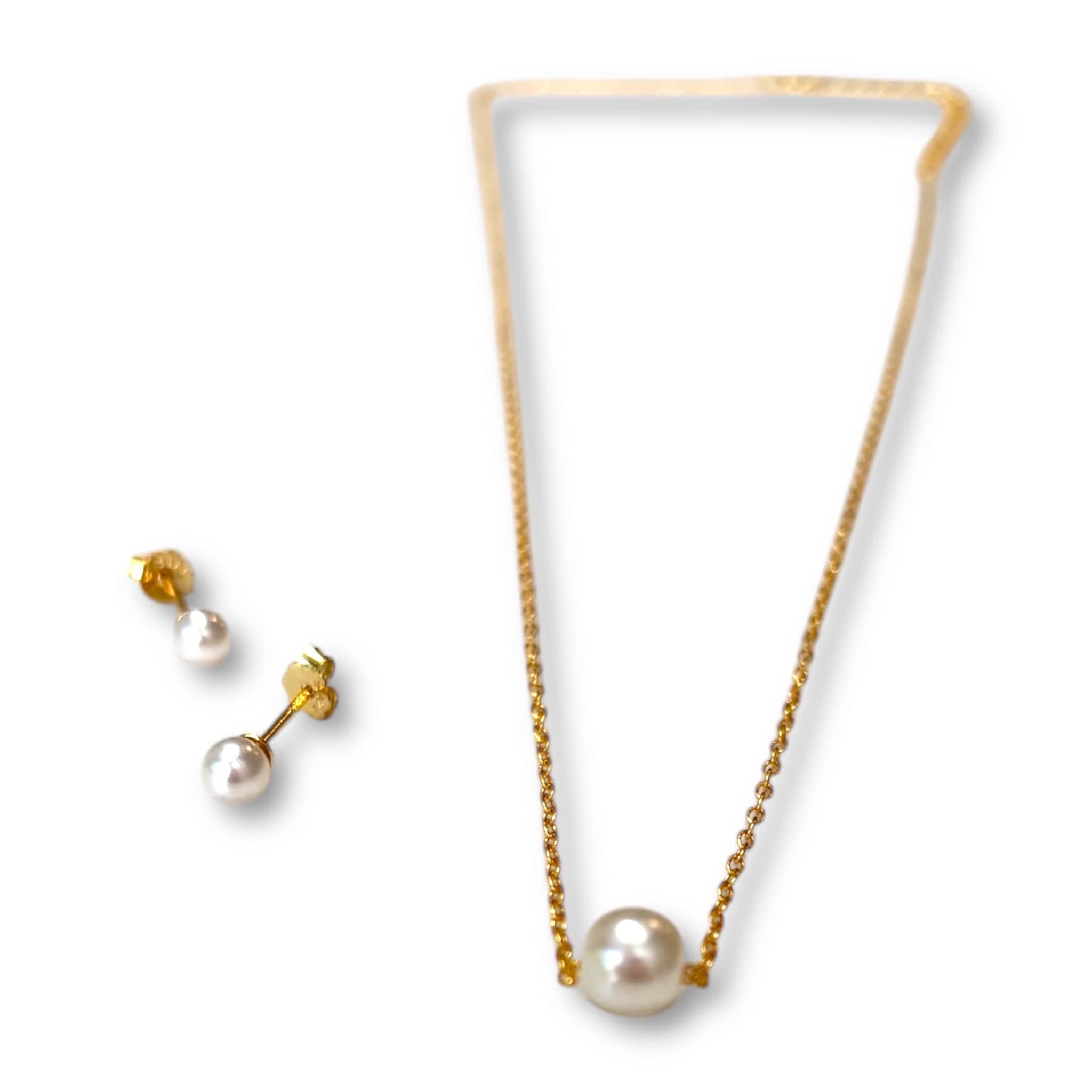 Goia pack de joyas Pack Perlas (Aritos + Collar) Gold