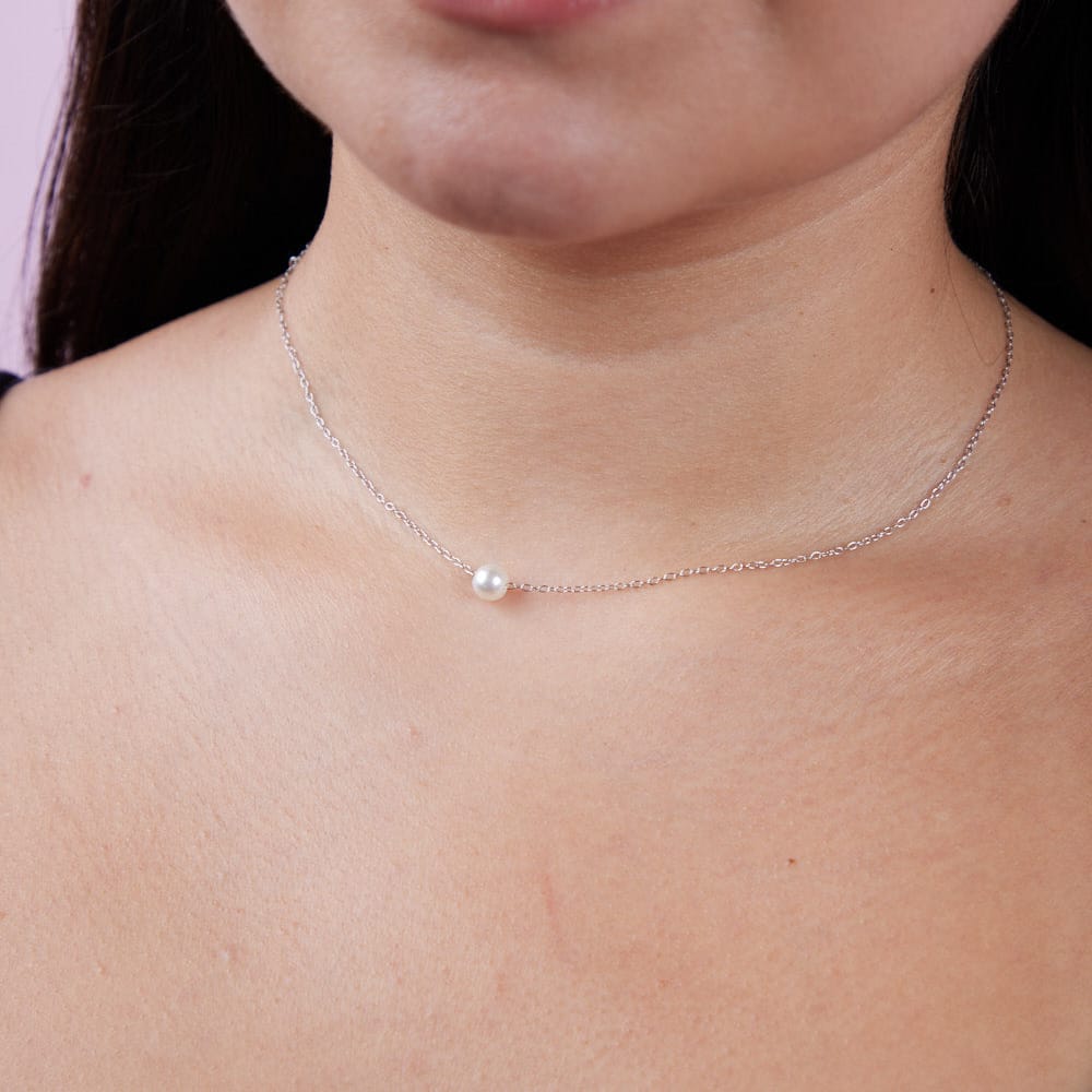 Goia pack de joyas Pack Perlas (Aritos + Collar) Silver