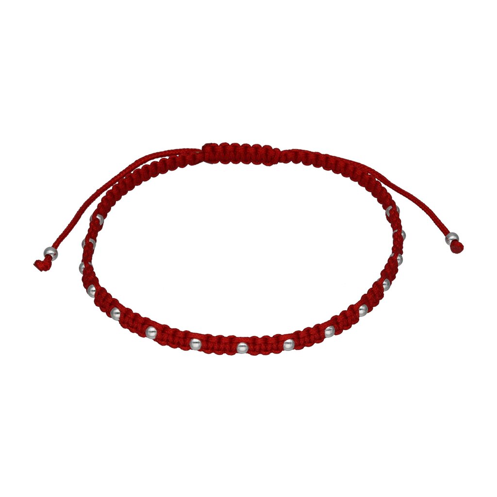 Pulsera Amuleto Bolitas Rojo