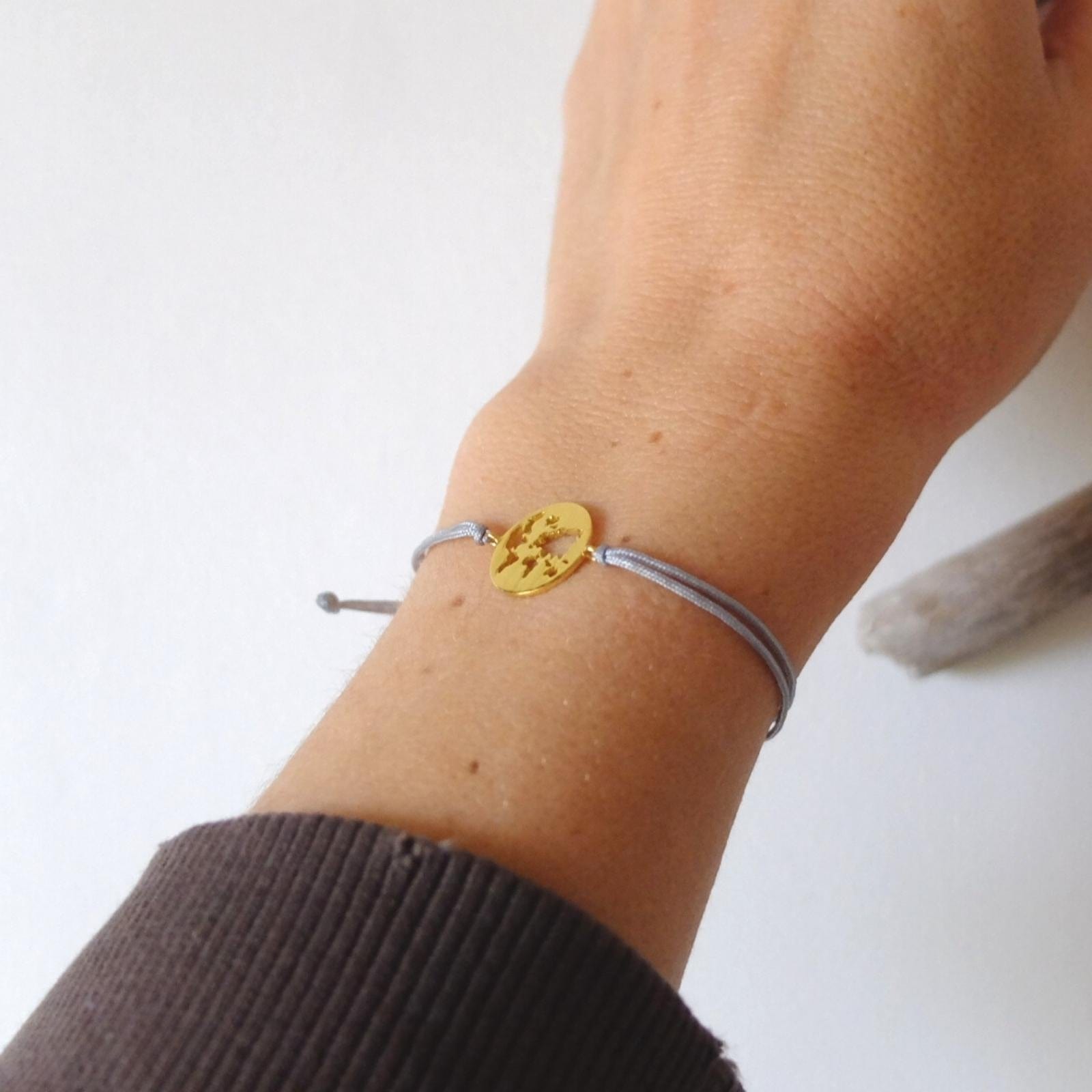 Pulsera Amuleto Mapamundi