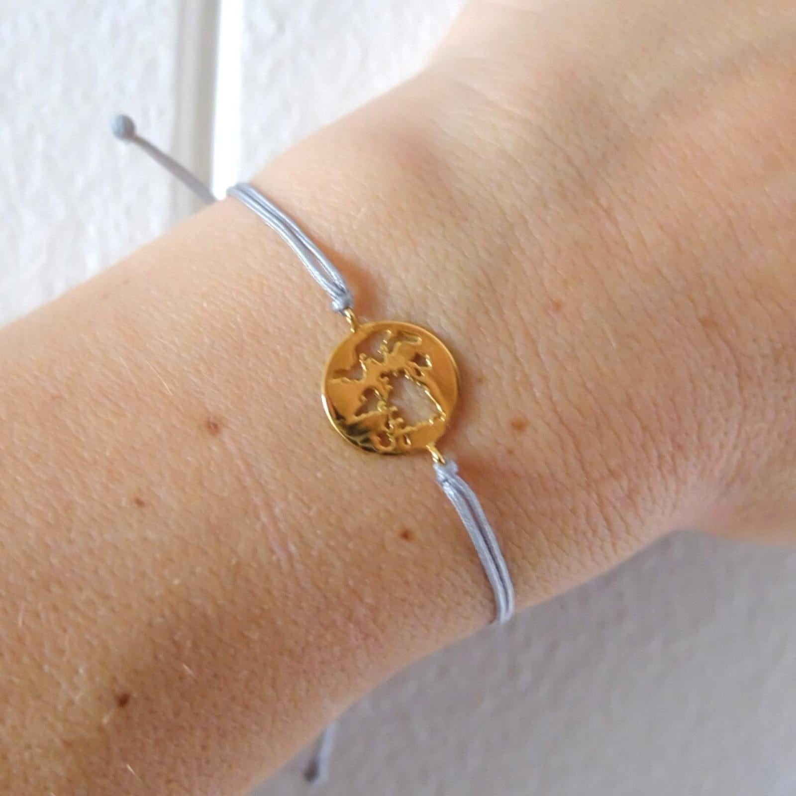 Pulsera Amuleto Mapamundi