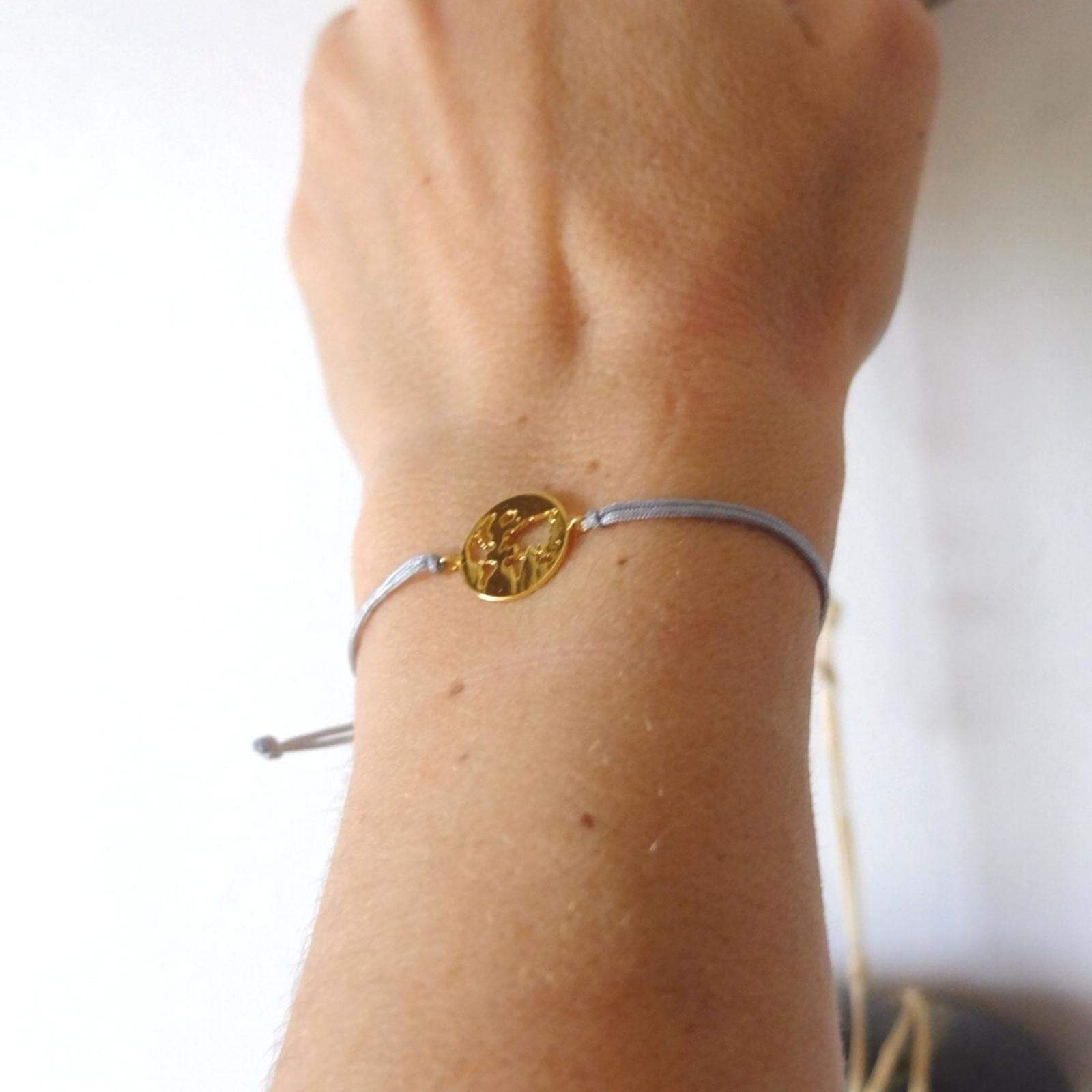 Pulsera Amuleto Mapamundi