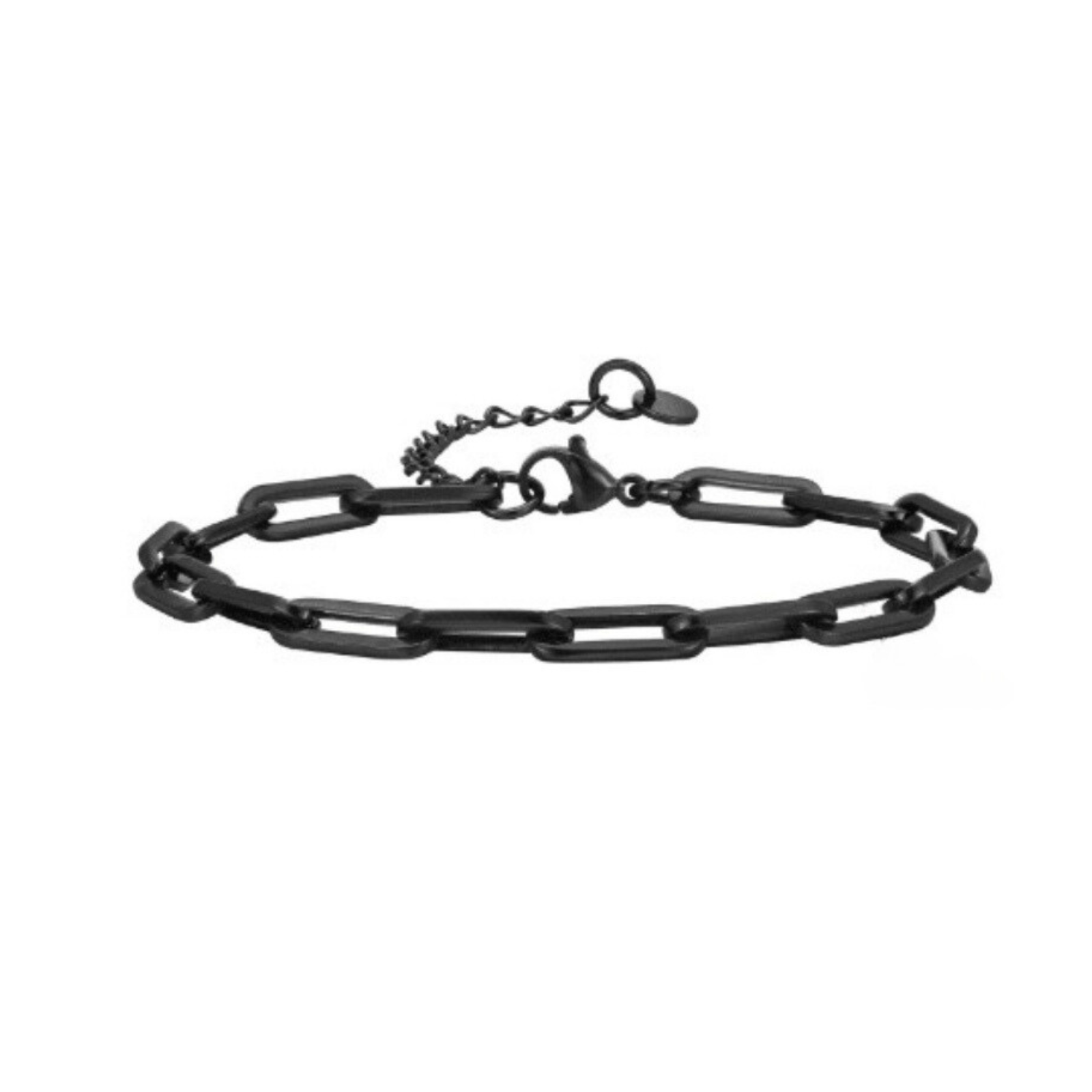 Goia PULSERA Pulsera Cadena Hip Hop 18,5 cm Acero Inoxidable - Negra