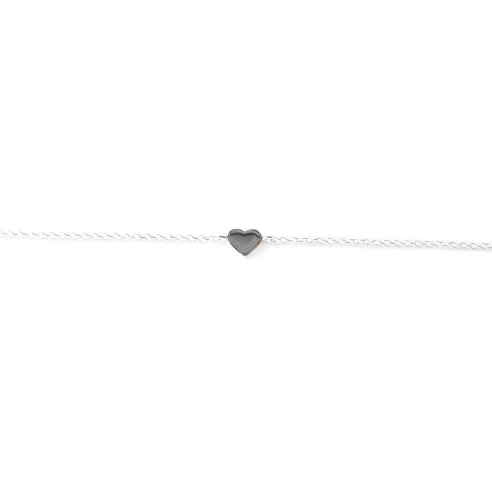 Pulsera corazón plata - Goia