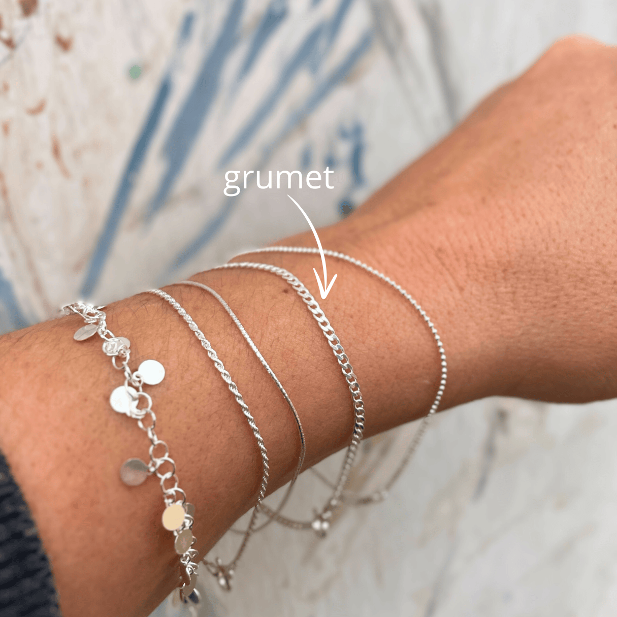 Goia PULSERA PULSERA GRUMET PLATA